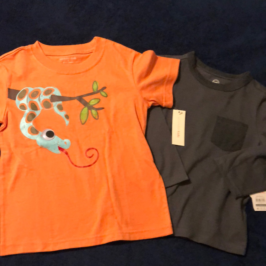 4t Boy Bundle Of Long Sleeve Shirt And Short Sleeve Shirt